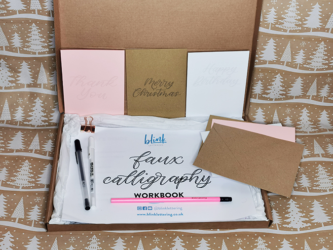 Faux Calligraphy Kit from Blink Lettering - review and giveaway