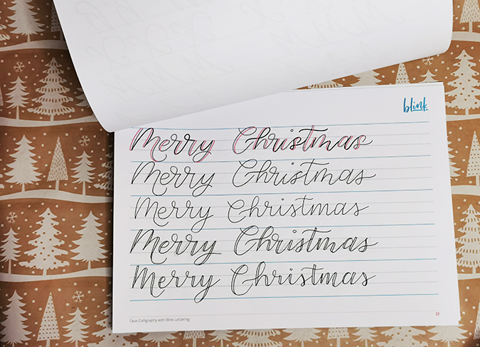 Faux Calligraphy Kit from Blink Lettering - review and giveaway