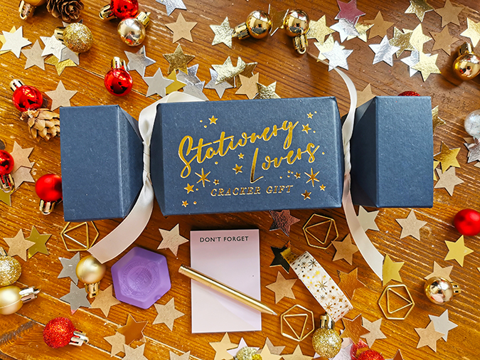 Stationery cracker gift from Martha Brook - review and giveaway