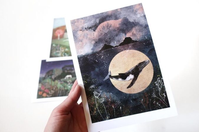 Humpback Whale Print from Glitter & Earth
