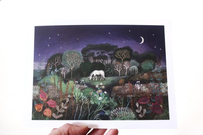 Unicorn print from Glitter & Earth