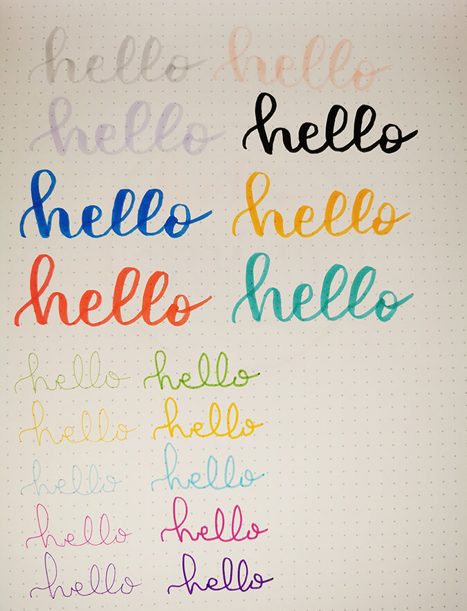 Tombow ABT and Twin Tone pen test