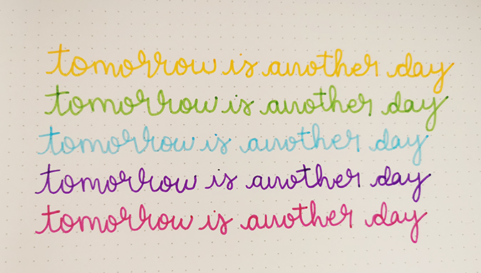 Tomorrow is another day hand lettering