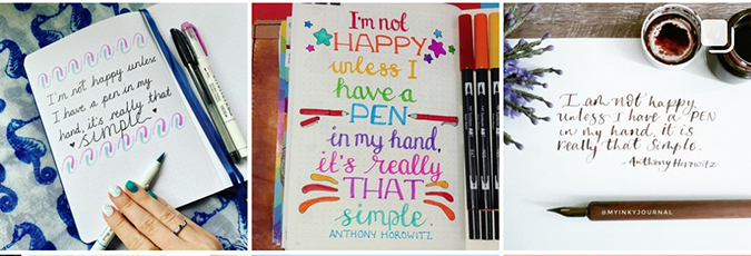 World Calligraphy Day #LettersInMyStyle posts