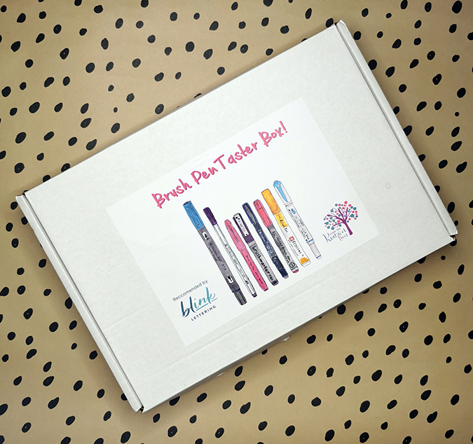 Brush Pen Taster Box from Under the Rowan Trees