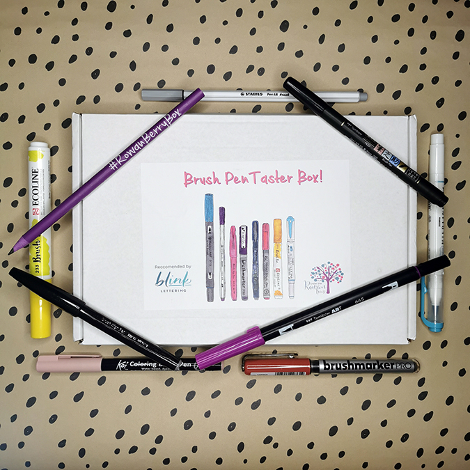 Brush Pen Taster Box from Under the Rowan Trees