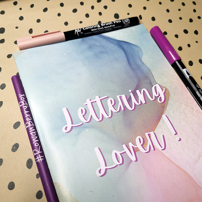 Lettering lover notebook from Under the Rowan Trees