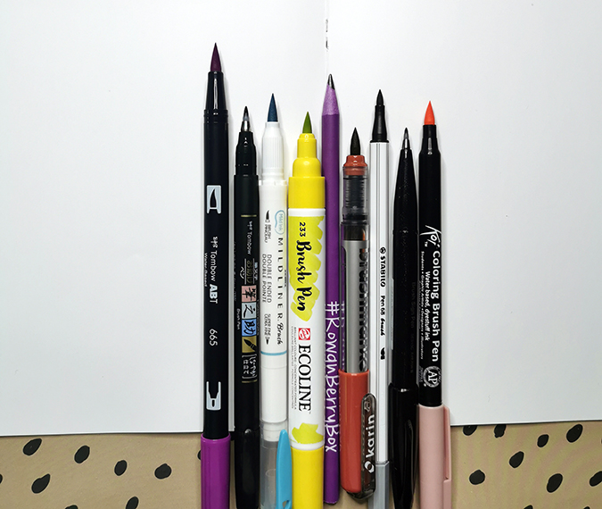 Brush Pen Taster Box from Under the Rowan Trees - review