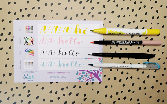 Brush Pen Taster Box from Under the Rowan Trees - review