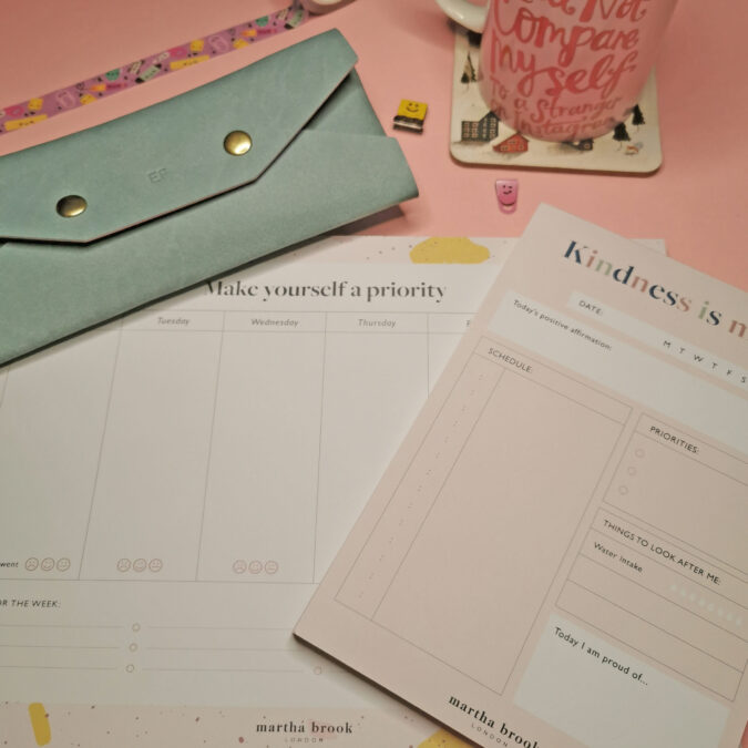 Martha Brook self-care desk pad