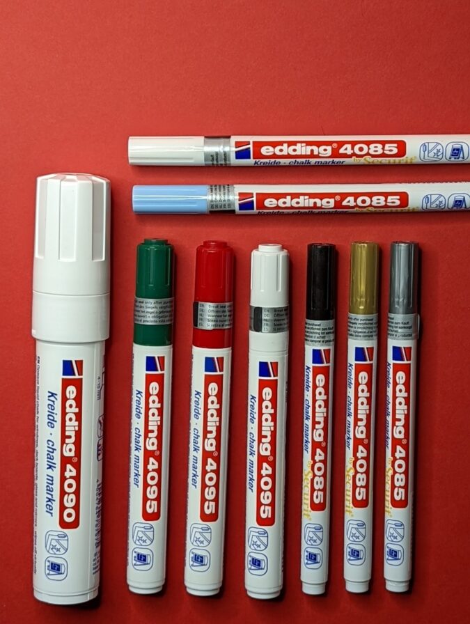 edding chalk markers