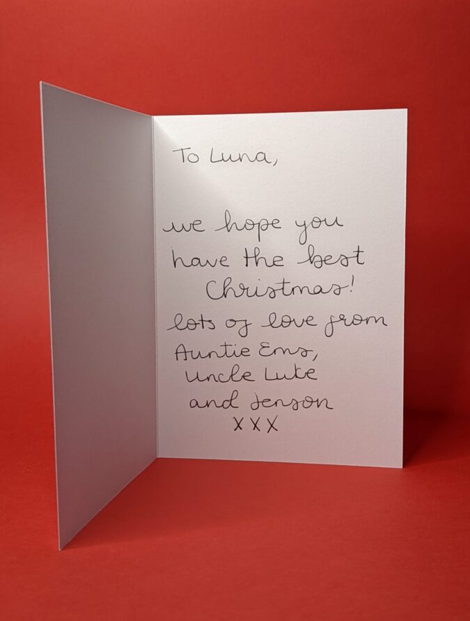 Christmas card lettering with Maped Helix