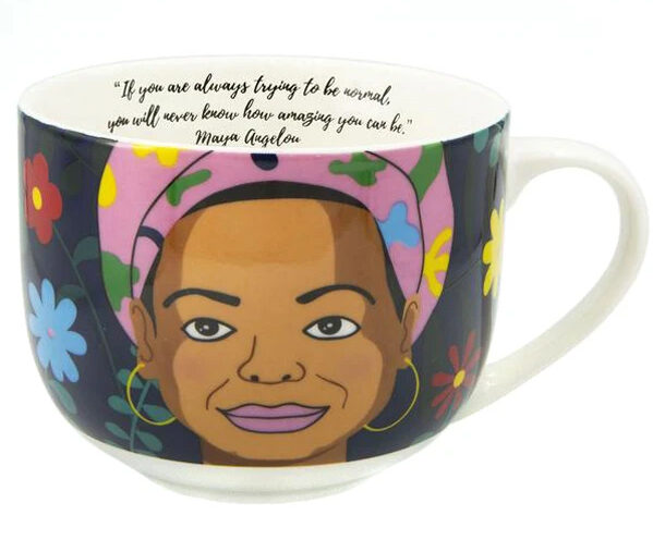 Maya Angelou mug from The Literary Gift Company