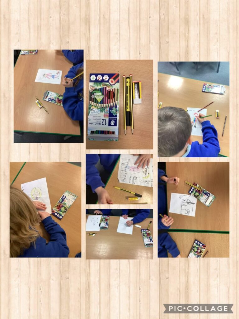 Primary school children engaging in creative journaling workshops